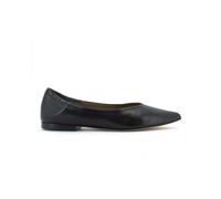 Anna F. - Ballerines en Cuir avec Inserts Élastiques - Femme - Chaussures - Noir - Taille: 38 1/2 EU