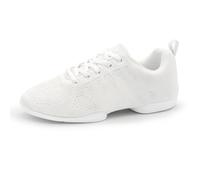 Anna Kern Suny 160 Bold Baskets de danse pour femme - Blanc tricoté - Largeur normale - Talon de 1 cm - Semelle en polyuréthane divisée, Blanc., 41 1/3 EU