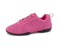 Anna Kern Suny 165 Bold Baskets de danse pour femme - Knit Fuchsia - Largeur normale - Talon 1 cm - Semelle en polyuréthane divisée, fuchsia, 38 2/3 EU