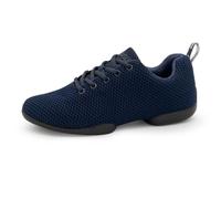 Anna Kern Suny 170 Bold Baskets de danse pour femme - Bleu marine - Largeur normale - Talon de 1 cm - Semelle en polyuréthane divisée, Bleu marine, 38 2/3 EU