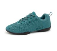 Anna Kern Suny 175 Bold Baskets de danse pour femme - Bleu pétrole - Largeur normale - Talon de 1 cm - Semelle en polyuréthane divisée, pétrole, 40 EU