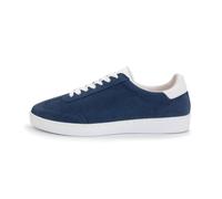 Anna Kern Suny 7405 Baskets de danse pour homme en daim bleu/cuir blanc - Largeur normale - Semelle en polyuréthane continue - Semelle intermédiaire amovible multi-largeur, Bleu/blanc, 41 1/3 EU