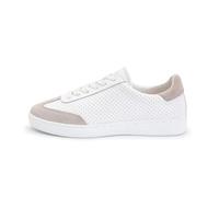 Anna Kern Suny 7420 Baskets de danse en cuir blanc pour homme Largeur normale Semelle en polyuréthane amovible, Blanc et beige., 45 1/3 EU