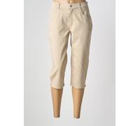 anna montana pantalons femme de couleur beige