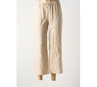 anna montana pantalons femme de couleur beige
