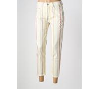 anna montana pantalons femme de couleur beige