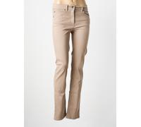 anna montana pantalons femme de couleur beige