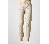 anna montana pantalons femme de couleur beige