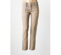 anna montana pantalons femme de couleur beige 38