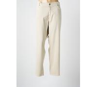 anna montana pantalons femme de couleur beige 50