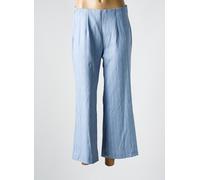 anna montana pantalons femme de couleur bleu