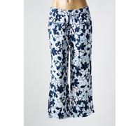 anna montana pantalons femme de couleur bleu