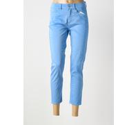 anna montana pantalons femme de couleur bleu