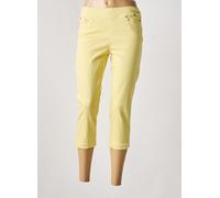 anna montana pantalons femme de couleur jaune 40