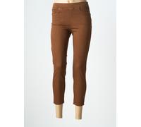 anna montana pantalons femme de couleur marron