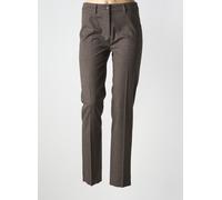 anna montana pantalons femme de couleur marron