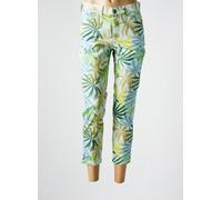 anna montana pantalons femme de couleur vert