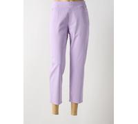 anna montana pantalons femme de couleur violet 48
