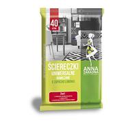 ANNA ZARADNA ST-AZ-030156 Lot de 40 chiffons de nettoyage humides/blancs/universels avec parfum citron vert/appareils ménagers/fabriqués en UE