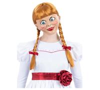 Annabelle Perruque Effrayant Halloween Flm Personnages Déguisement Adulte Rousse