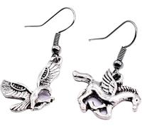 ANNABETH Chase Percy Jackson Camp Boucles d'oreilles aigle cheval demi-sang