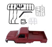 Annadue 1/12 RC Pickup Truck Casing Kit pour DIY Remplacement (Rouge) | Matériau PP Durable, 36x14x10cm, couleur jaune, miroirs simulés, pièces de bricolage