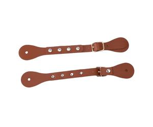 Annadue 1 Paire Strass Réglable Étrivières pour Bottes D'Équitation | Style vintage occidental, bracelet en cuir synthétique, ajustement sécurisé, équipement équestre, accessoire décoratif