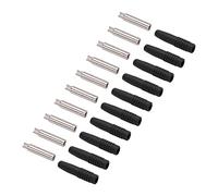 Annadue 10Pcs 2mm Banana Plug Coupler for Testing Equipment (BLACK) | Prise femelle isolée, construction en cuivre PA, gaine blindée, usinée CNC, 30 V 10 A, test en laboratoire