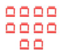 Annadue 10Pcs PCIE Riser Card Retainer, PCIE vers USB3.0 Vertical Mount Locker PCIE Riser Card Holder, Vis PCIE Fixing Buckle for Motherboard Graphics Card (Rouge)