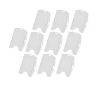 Annadue 10Pcs Porte-cartes D'identification Double (10PCS) | Étui à cartes double face, utilisation verticale horizontale, plastique PP, déplacements au bureau, trous de lanière