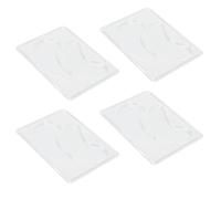 Annadue 12 Pièces Réutilisables Bricolage Sous les Moules de Patchs pour les Yeux, Plaque de Plateau de Patch de Masque pour les Yeux Transparent Naturel Sûr, Moule de Masque pour les en Silicone