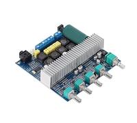 Annadue 2.1 Channel Subwoofer Amplifier Board with Treble Bass Control | numérique haute efficacité, sortie basse 100 W, canal gauche droit 50 W, récepteur Bluetooth 5.0, égaliseur réglable, DC