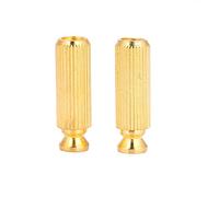 Annadue 2 Pack Sillet de Chevalet de Guitare Électrique Tremolo (Doré) | Hauteur réglable, double verrouillage, alliage de cuivre et de zinc, pièces de rechange pour instruments, action vibrato