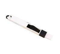 Annadue 2 Pièces 2 en 1 Brosse De Nettoyage avec Pelle pour Coins (Black) | Suceur plat compact, pliable à double usage, aide au nettoyage de la maison, épurateur pour espaces restreints, conception