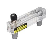 Annadue 2 Pièces Débitmètre à Panneau 0.2- GPM Testeur de Liquide | Corps en acrylique transparent, style de montage sur panneau, précision de 4 %, filetage mâle 1/2 pouce, jauge de volume de