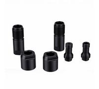 Annadue 2 Pièces Meuleuse d'angle vers Adaptateur de Meuleuse Filetage M10, Kit de Conversion de Mandrin de Collecte 3 Mm 6 Mm, Accessoires d'outils électriques pour le Travail du Bois des Métaux