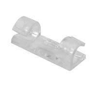 Annadue 20 Pièces Clip de Chute de Cordon Transparent, Pince d'organisateur de Câble Support de Fil Adhésif, Clip de Gestion de Câble pour Mur de Bureau à Domicile (Transparent)