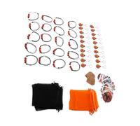 Annadue 20 Pièces Ensemble D'Accessoires de Fête de Basket-ball | Porte-clés mini cerceau, bracelets réglables, sacs à cadeaux en maille, fête à thème sportif, cadeaux d\'équipe