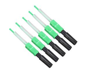 Annadue 20PCS Connecteur Fibre Optique SC Mode Unique | Assemblage rapide, coupleur de fibre optique SC, type d\'épissure par , noyau d\'insertion en céramique, réseau de