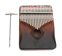 Annadue 21 Clés Kalimba Acajou Piano à Pouce Kit Portable (Type 3 Gradient) | Instrument miniature portable, marquages de notes en relief, courbe de main ergonomique, tonalité équilibrée, avec sac de