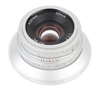 Annadue 25 Mm F1.7 Lens pour Les Appareils Photo sans Miroir à Montage Z, APS-C Focus Manual Focus Large Aperture Prime Humaniste Lens Ajustement pour Z50, ZFC, Z30 (Silver)