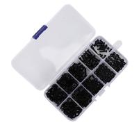 Annadue 270 Pièces Assortiment de Vis Écrous Rondelles en Nylon M2-M5 | Assortiment de fixations en nylon, écrous hexagonaux en plastique, rondelles plates, étui de rangement refermable