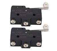 Annadue 2PCS Micro Interrupteur à Limite 250VAC Levier à Galet | Type de rouleau de charnière, contacts NO NC, conducteur en cuivre, contact argenté, 250VAC, équipement industriel