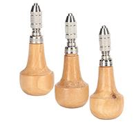 Annadue 3 Jeux D'étau à Broches, Type Graveur, Mandrin, Buse de Verrouillage à une extrémité, Outil de Bijoux en or pour la Sculpture, Fabrication D'outils, 3 X Clips en Cuivre, X Poignée