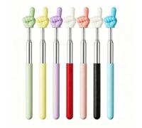 Annadue 35 Pièces Tige de Pointeur Extensible pour Enseignant 21,8 à 69 Cm | Aide pédagogique portable rétractable, 7 couleurs vives assorties, outil de présentation de présentation, pour instructeur