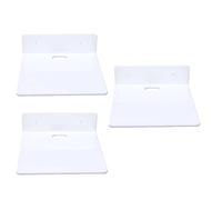 Annadue 3PCS Étagère Flottante en Acrylique pour Décoration de Salon | Support mural compact, capacité de 8 lb, acrylique transparent, rebord d\'affichage, installation facile