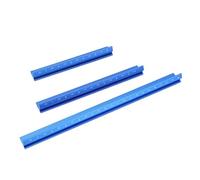 Annadue 3PCS Règle de Chantournage en Alliage D'aluminium Outil de Mesure | Jauge d\'angle en forme de V, marquages gravés, angle ergonomique de 90 degrés, aluminium usiné CNC, léger et portable.