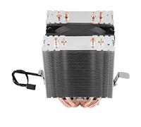 Annadue 4 Heat Pipe CPU Cooler pour Desktop Intel AMD | 4 tuyaux en cuivre pur, base en aluminium, ventilateur silencieux 2200 tr/min, débit d\'air 48CFM, faible consommation