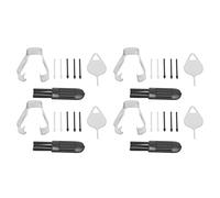 Annadue 4 Jeux de Pointes de Stylet de Remplacement pourTab S8 Plus, Tab S8, Pointes Noires et Grises, Installation Simple, Matériau ABS