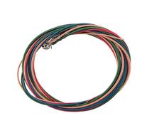 Annadue 4-Pack Cordes de Basse Électrique Colorées | Enroulé en alliage de , antirouille lisse, cordes à code couleur, léger et portable, cadeau pour débutant